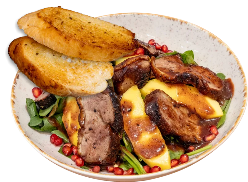 Sałatka z grillowaną kaczką